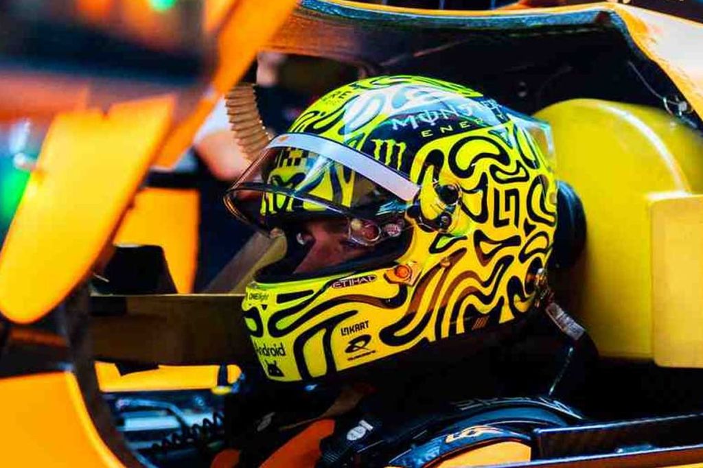 Norris testet den McLaren MCL-HY in Portimão
