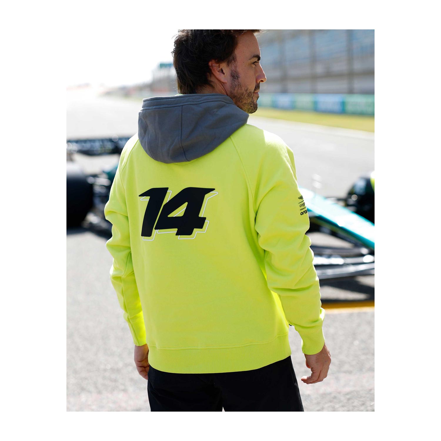 Aston Martin F1 2023 Herren Kapuzensweatjacke Alonso Kimoa