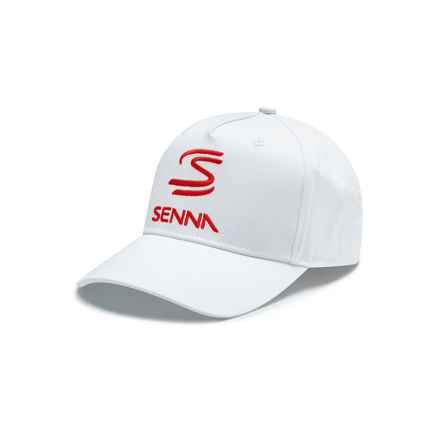 Ayrton Senna 2024 Baseballkappe Logo Weiß Bekleidungsartikel \ Mützen