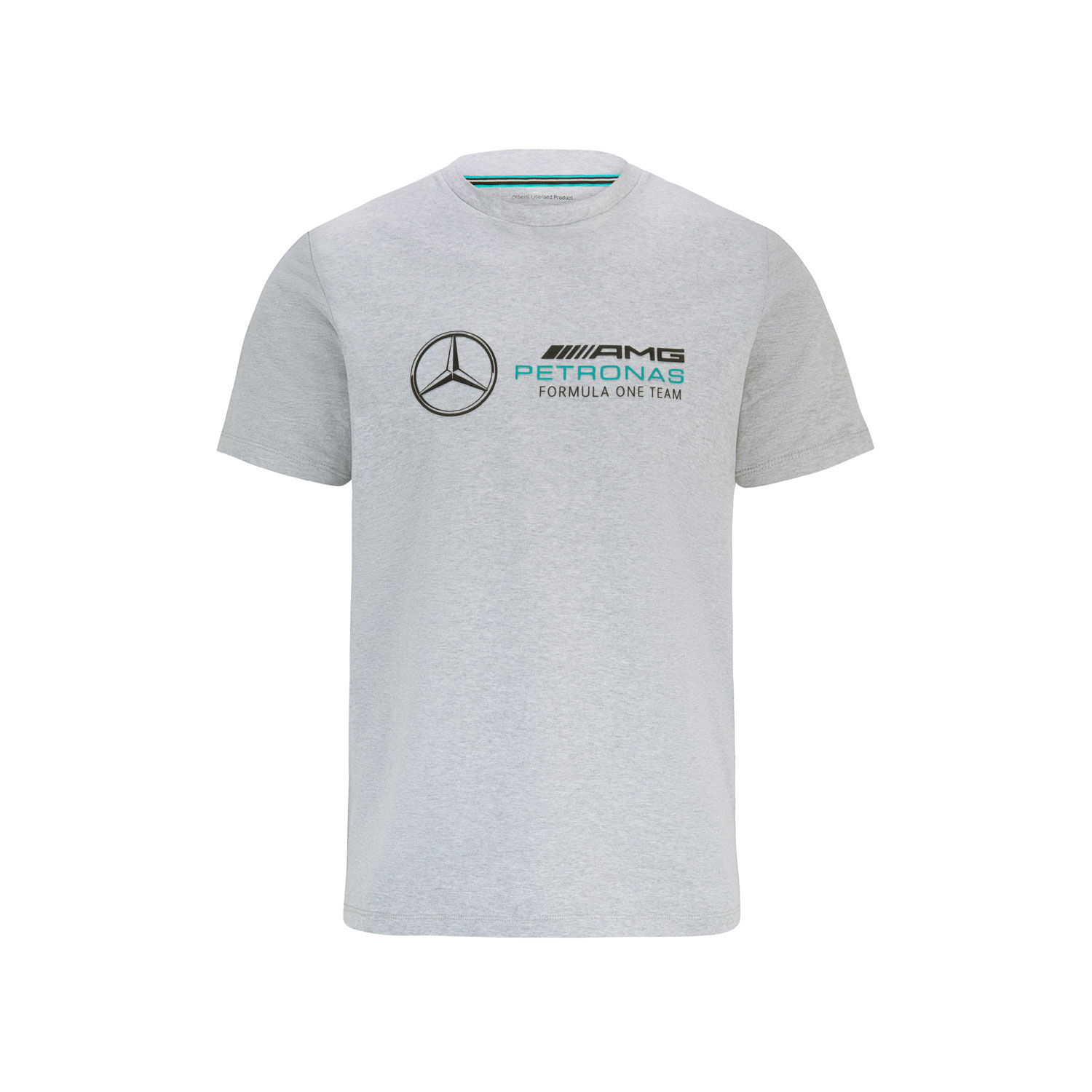 Mercedes AMG F1 2023 T-shirt Logo Grey Grau | Bekleidungsartikel \ Team Shirts Team \ Formel 1 Mercedes | Gadzetyrajdowe.pl