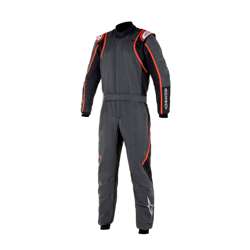 Alpinestars Rennoverall GP RACE V2 Grau/Rot (FIA)