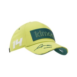 Aston Martin F1 2024 Herren Baseballkappe Kimoa Alonso Patch Limettengrün