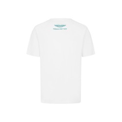 Aston Martin F1 2024 Herren T-Shirt mit Logo Weiß