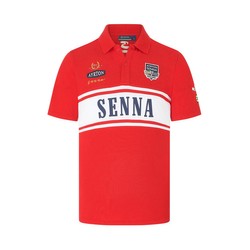 Ayrton Senna F1 2024 Herren Polo Legacy Patchwork