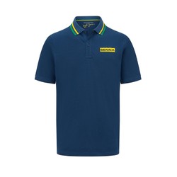 Ayrton Senna F1 Herren Polohemd Logo