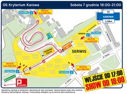 Barbórka-Rallye 2024 Gelb Tribüne Pass gesetzt