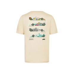 Formel 1 2024 Herren T-Shirt Car Graphic Grau