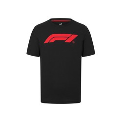 Formel 1 2024 Kinder T-Shirt Logo Schwarz