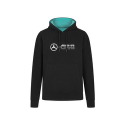 Mercedes AMG F1 2024 Damen Oversize Hoodie Logo Schwarz