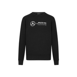 Mercedes AMG F1 2024 Herren Sweatshirt mit Rundhalsausschnitt Schwarz