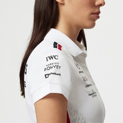 Mercedes AMG F1 Damen Polohemd Team Weiß