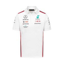 Mercedes AMG F1 Herren Polohemd Team Weiß