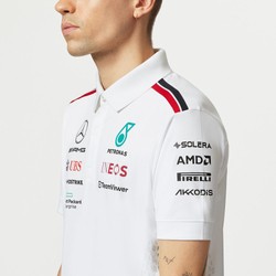 Mercedes AMG F1 Herren Polohemd Team Weiß