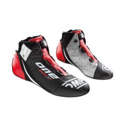 OMP Fahrerschuh ONE EVO X R Schwarz/Rot (FIA)