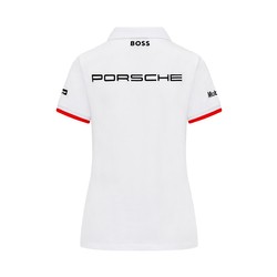 Porsche Motorsport 2024 Damen Poloshirt Team Weiß