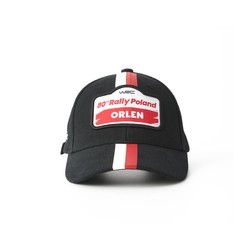 Rallye Polen WRC 2024 Kinder Kappe Stripe Schwarz