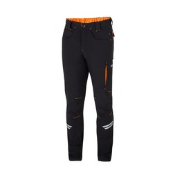 Sparco Herren Hose Light TECH Schwarz-Orange