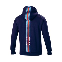 Sparco Herren Kapuzensweatjacke Martini Racing Marineblau