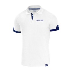 Sparco Herren Polohemd CORPORATE Weiß