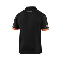 Sparco Herren Polohemd TECH Schwarz-Orange