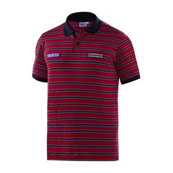 Sparco Herren Poloshirt Sportline Martini Rot