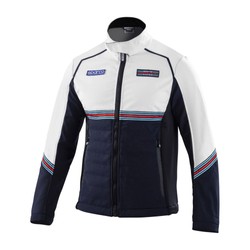 Sparco Herren Softshelljacke Martini Racing Marineblau/Weiß