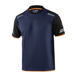 Sparco Herren T-shirt TECH Marineblau/Orange