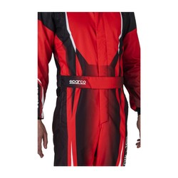 Sparco Kartoverall PRIME K 8877-2022 Schwarz-Rot (FIA)