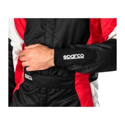 Sparco Rennoverall Competition MY22 Schwarz/Rot (FIA)