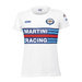 Sparco Damen T-shirt Martini Racing Weiss