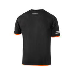 Sparco Herren T-shirt TECH Schwarz-Orange