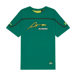 Aston Martin F1 2024 Herren T-shirt Band Alonso Kimoa Grün