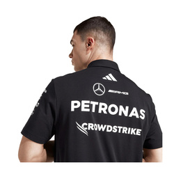 Mercedes AMG F1 2025 Herren Poloshirt Team Schwarz