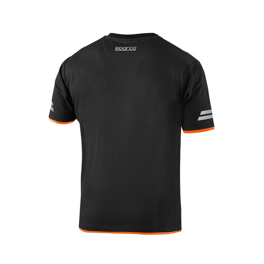 Sparco Herren T-shirt TECH Schwarz-Orange