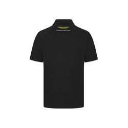 Aston Martin F1 2024 Herren Polo Logo Schwarz