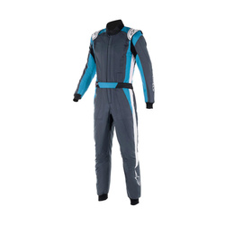 Alpinestars Rennoverall GP PRO COMP V2 Grau-Blau (mit FIA)