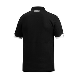 Sparco Herren Polohemd Zip MY22 Schwarz