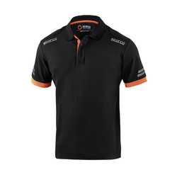 Sparco Herren Polohemd TECH Schwarz-Orange