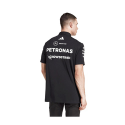 Mercedes AMG F1 2025 Herren Poloshirt Team Schwarz