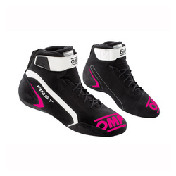 OMP Fahrerschuh FIRST MY21 Schwarz/Rosa (FIA)